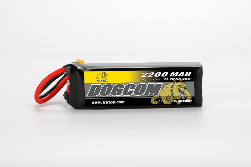DOGCOM 2200mAh 3S 11.1V 45C heli lipo battery